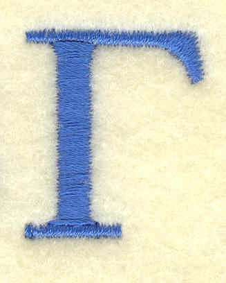 Embroidery Design: Gamma small<br> 0.86w X 1.02h