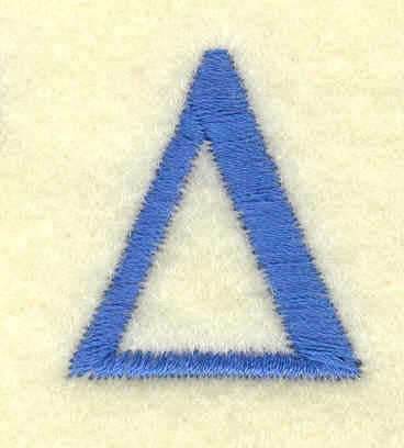 Embroidery Design: Delta small<br> 0.91w X 1.00h