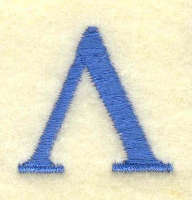 Embroidery Design: Lambda small<br> 1.06w X 0.99h
