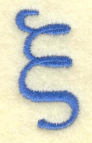 Embroidery Design: Xi lower case small<br> 0.69w X 1.32h