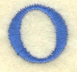 Embroidery Design: Omikron lower case small<br> 0.72w X 0.71h