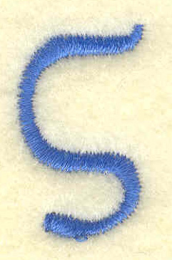 Embroidery Design: Sigma lower case small<br> 0.60w X 1.02h