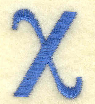 Embroidery Design: Chi lower case small<br> 0.79w X 1.01h