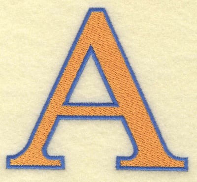 Embroidery Design: Alpha large <br> 3.40w X 3.03h