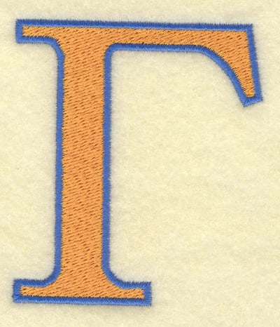 Embroidery Design: Gamma large<br> 2.65w X 3.03h