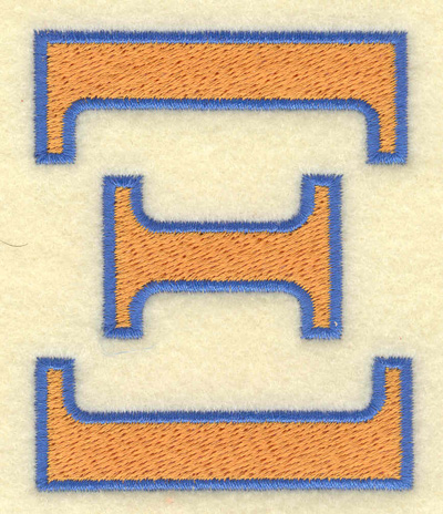 Embroidery Design: Xi large<br> 2.47w X 3.03h