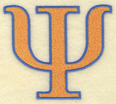 Embroidery Design: Psi large<br> 3.49w X 3.07h