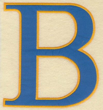 Embroidery Design: Beta large applique<br> 5.97w X 6.50h