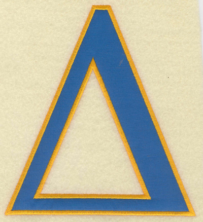 Embroidery Design: Delta large applique<br> 5.94w X 6.50h