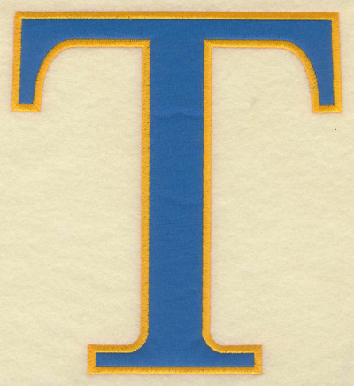 Embroidery Design: Tau large applique<br> 5.92w X 6.50h