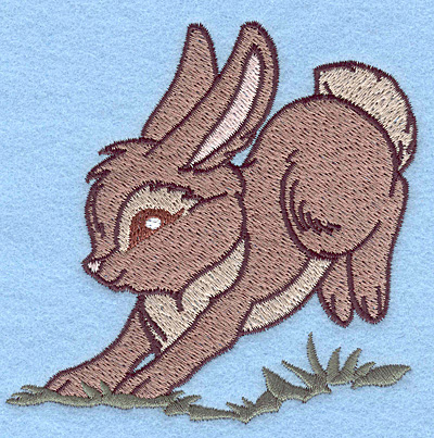 Embroidery Design: Bunny hopping<br> 3.83w X 3.85h