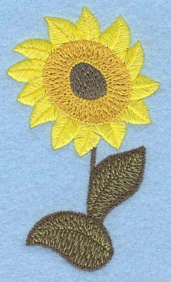 Embroidery Design: Sunflower<br> 2.04w X 3.54h