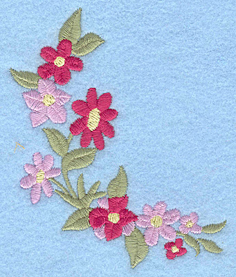 Embroidery Design: Flowers D<br> 3.17w X 3.79h