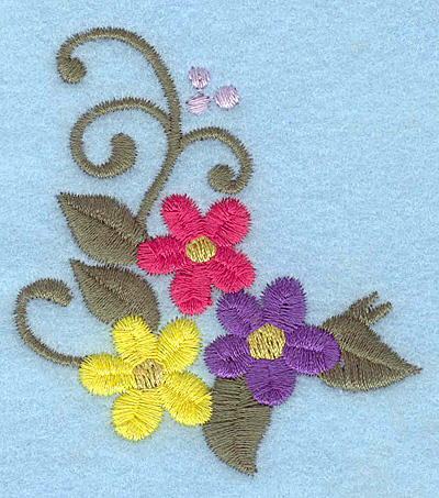 Embroidery Design: Flowers K<br> 2.55w X 2.82h