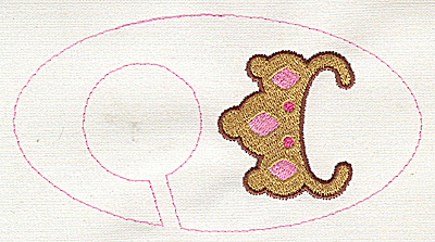 Embroidery Design: Closet dividers girls Tiara<br> 5.40w X 2.91h