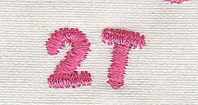 Embroidery Design: Text 2T<br> 4.86w X 0.75h | Embroidery Legacy Embroidery Design: Text 2T<br> 4.86w X 0.75h