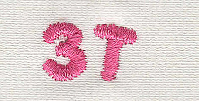 Embroidery Design: Text 3T<br> 4.86w X 0.74h | Embroidery Legacy Embroidery Design: Text 3T<br> 4.86w X 0.74h