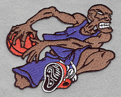 Embroidery Design: Basketball player<br>3.90w X 3.24h