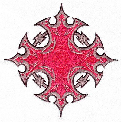 Embroidery Design: Gothic design large<br>4.98w X 4.98h