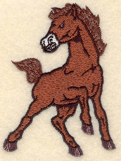Embroidery Design: Mustang small <br>2.60"w X 3.53"h