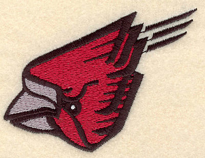 Embroidery Design: Cardinal small <br>3.75"w X 3.00"h