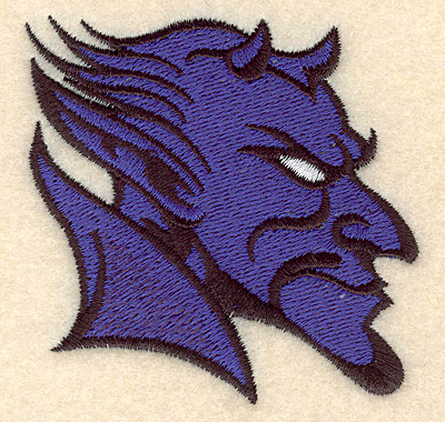 Embroidery Design: Devil small <br>3.02"w X 2.86"h