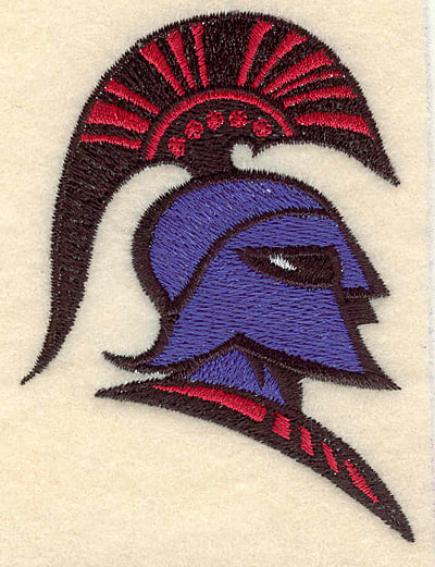 Embroidery Design: Trojan warrior small <br>2.59"w X 3.51"h