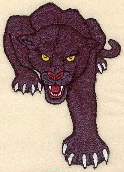Embroidery Design: Panther medium <br>4.83"w X 6.99"h | Embroidery Legacy Embroidery Design: Panther medium <br>4.83"w X 6.99"h