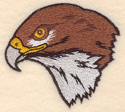Embroidery Design: Hawk Head small <br>3.09"w X 2.81"h | Embroidery Legacy Embroidery Design: Hawk Head small <br>3.09"w X 2.81"h