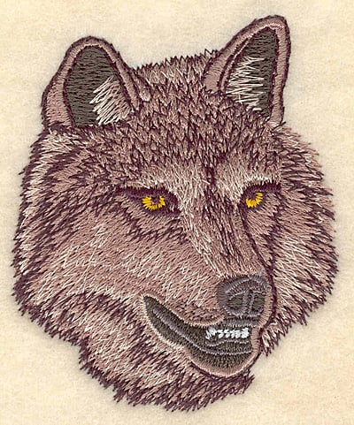 Embroidery Design: Wolf Head small <br>2.81"w X 3.37"h | Embroidery Legacy Embroidery Design: Wolf Head small <br>2.81"w X 3.37"h