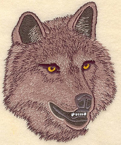 Embroidery Design: Wolf Head medium <br>4.99"w X 6.00"h | Embroidery Legacy Embroidery Design: Wolf Head medium <br>4.99"w X 6.00"h