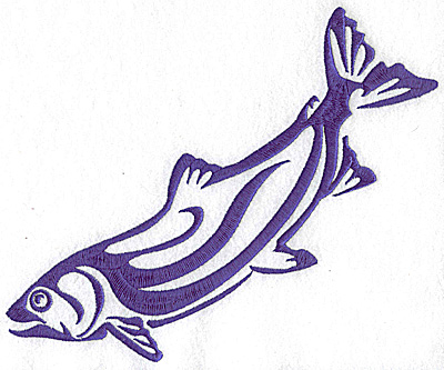 Embroidery Design: Game Fish 2 large <br> 8.60w X 6.89h