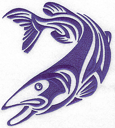 Embroidery Design: Game Fish 5 large<br> 6.06w X 3.96h