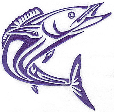 Embroidery Design: Game Fish 6 large<br> 7.03w X 6.96h | Embroidery Legacy Embroidery Design: Game Fish 6 large<br> 7.03w X 6.96h