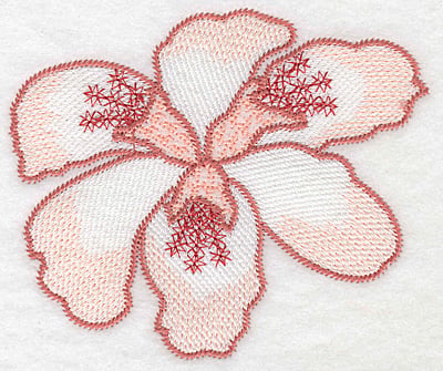 Embroidery Design: Lily bloom large Artisitc <br> 4.17"h x 5.01"w