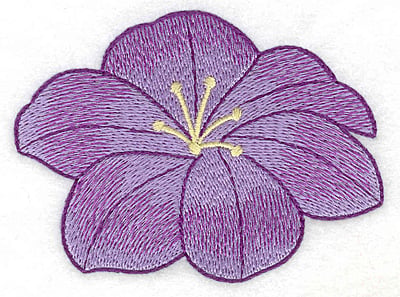 Embroidery Design: Floral bloom realistic large<br> 3.77w X 2.80h