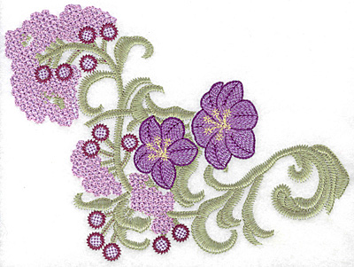 Embroidery Design: Spring Blooms E artistic<br> 8.38w X 6.08h