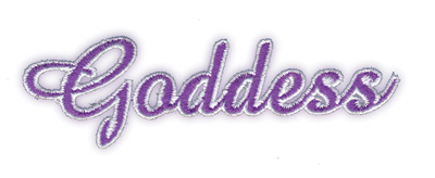 Embroidery Design: Goddess<br>3.86" x 1.19"