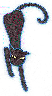 Embroidery Design: Black cat large<br> 2.81w X 4.98h
