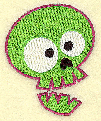 Embroidery Design: Spookie skull small<br>2.81w X 3.47h