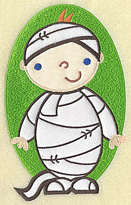 Embroidery Design: Mummy large double applique<br> 6.96w X 4.33h