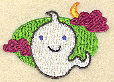 Embroidery Design: Ghost small<br> 3.53w X 2.56h