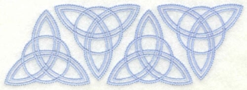 Embroidery Design: Trinity border<br>6.26w X 2.14h