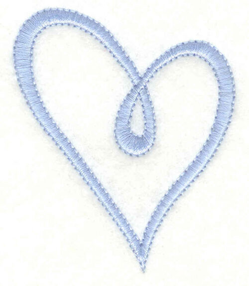Embroidery Design: Heart<br>2.04w X 2.52h