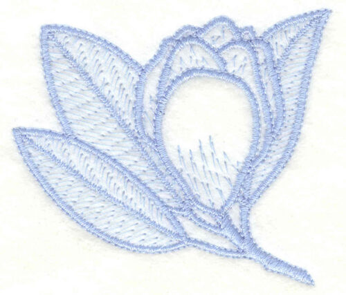 Embroidery Design: Magnolia bud<br>2.95w X 2.55h