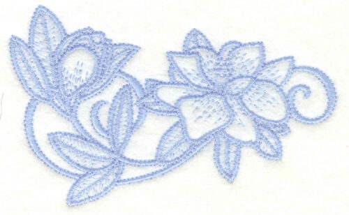Embroidery Design: Magnolia cluster<br>4.41w X 2.70h