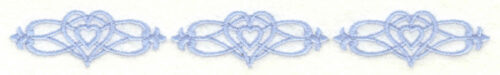 Embroidery Design: Cross borders<br>6.99w X 0.84h