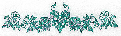 Embroidery Design: Heritage Border 2A<br> 6.91w X 1.91h
