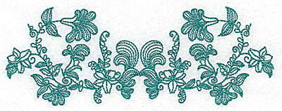 Embroidery Design: Heritage Border 3A<br> 6.93w X 2.56h