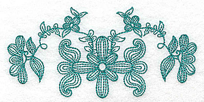 Embroidery Design: Heritage Border 7C<br> 4.94w x 2.42h